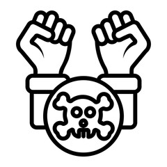 raise hand Line Icon