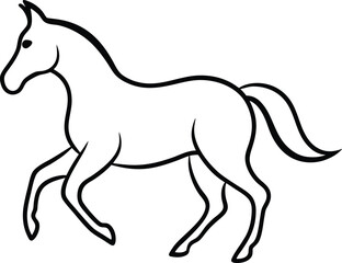 vector illustration of a horse