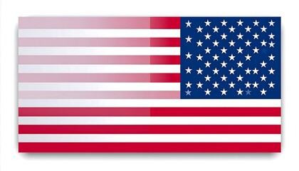 Abstract US Flag Design.