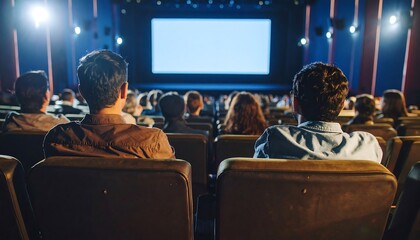 Cinema Audience Watching Movie.