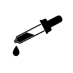 pipette icon vector with trendy design