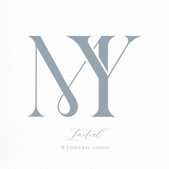 MY Initial Wedding Logo Monogram