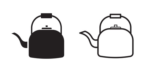 kettle icon on white background