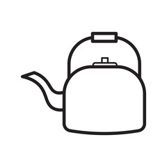 kettle icon on white background