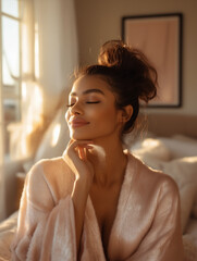 Golden Morning Serenity Embracing Warmth and Tranquility