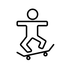 skating vector icon