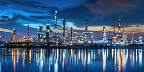 Obraz premium A serene, tranquil lake with a lush green shoreline and a lone, majestic tree standing tall in the distance, reflecting the calm waters below.