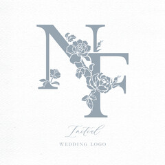 NF Initial Wedding Logo Monogram