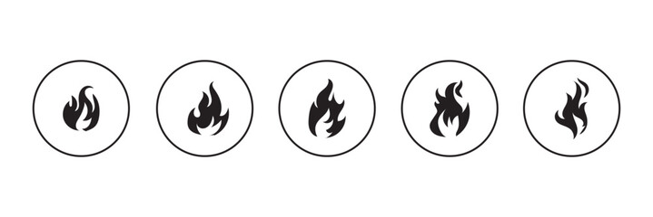 Fire icon vector. fire sign and symbol