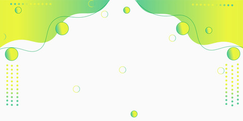 Colorful template banner with gradient color. Design with liquid shape.