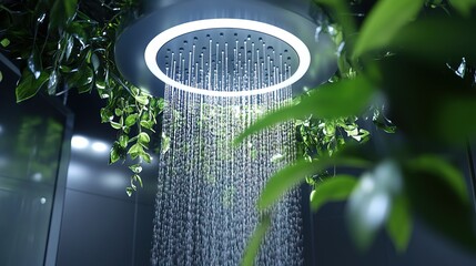 A futuristic shower system that recycles and purifies water in real time 