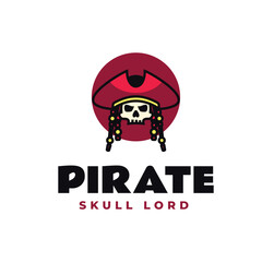 Skull Pirate Mascot Logo Design