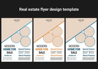 Real Estate Flyer Design bundle, property sale flyer, social media New modern real estate flyer design template. Real Estate Flyer Design bundle, property sale flyer, social media post set template.
