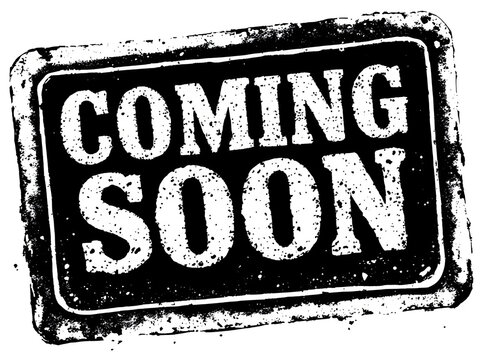 Ai generated image of coming soon text on a grunge vintage sign isolated on transparent background