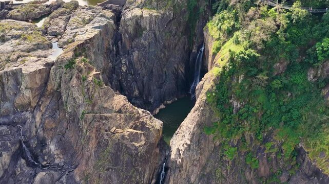 Drone View of Barron River Falls