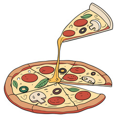 pizza vector