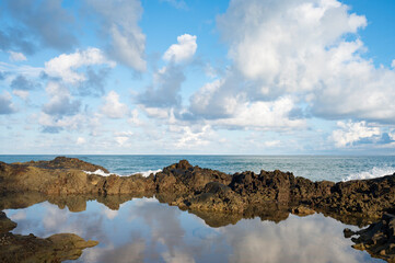 A refection of sea and sky