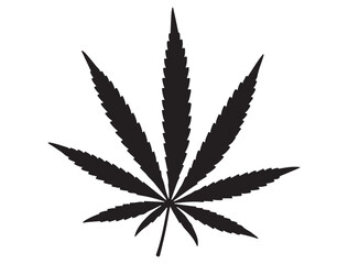 WEED LEAF SILHOUETTE