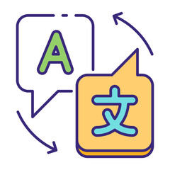 This Translation icon is suitable for Travel and Tourism, etc