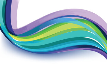 Abstract colorful flowing creative wave background