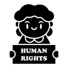 human rights Solid icon