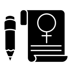 woman rights Solid icon