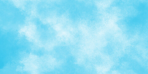 abstract blue background. brush strokes on white paper background. watercolor splash template. sky nature landscape background.