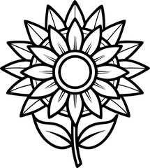 abstract flower vector illustration