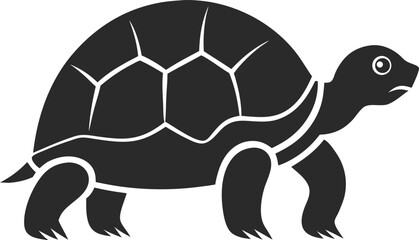  turtle silhouette. vector illustration