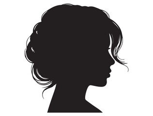 WOMAN HEAD PROFILE SILHOUETTE