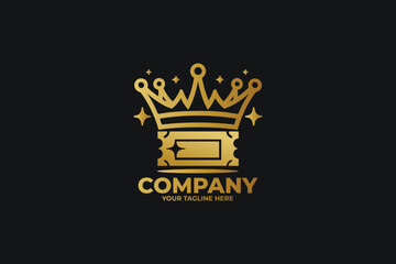Obraz premium Crown and Event Pass Logo