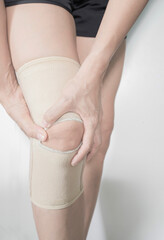 The concept and content image of a person's leg muscle injury.
