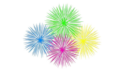 Bursting radiant starbursts of chromatic energy