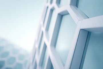 Obraz premium close-up of juxtaposed geometric shapes and patterns