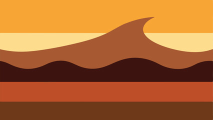 Fototapeta premium Abstract earthy tones with minimalist style design on a transparent background