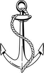 anchor and rope