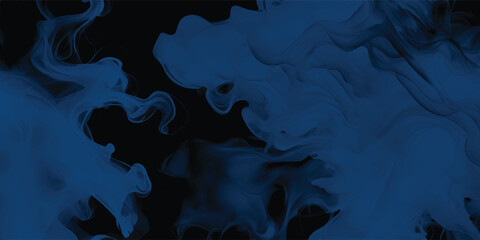 Abstract marbled background with dynamic blue paint swirl and texture

