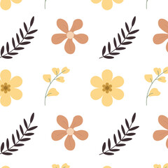 Fototapeta premium Colorful Floral Flower Pattern Background Wallpaper