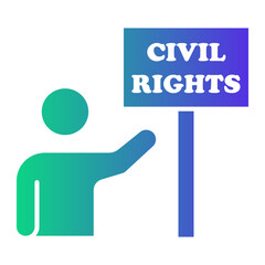 civil right Gradient icon