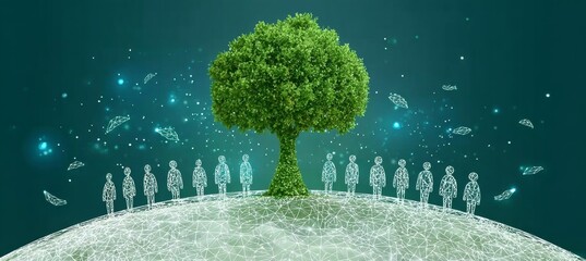 Obraz na płótnie Canvas Sustainable Business Practices The Role of Corporate Social Responsibility in Advancing ESG Goals