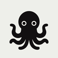 Cute vector octopus with unique design, perfect for kids' projects and decor.