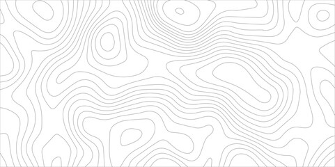 Seamless topographic wavy lines design. gray flowing curve lines on white background. abstract elevation inspired terrain pattern with fluid continuous contour lines.	