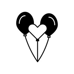 Balloons Party Decoration Fill Icon