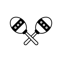 Maracas Musical Instrument Fill Icon