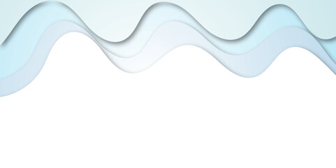  Abstract colorful waves flow smoothly over a white background, creating a layered, modern paper-cut design. This minimalist composition evokes elegance, motion, and depth in a sleek monochrome style.