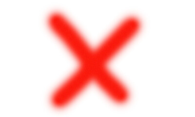 Glowing Red X Symbol on Black Background Ideal for Warning Stop Error or Cancellation Design Element transparent background