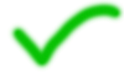 Glowing Green Check Mark Symbol on Black Background Perfect for App Design User Interface Approval Confirmation Success transparent background  