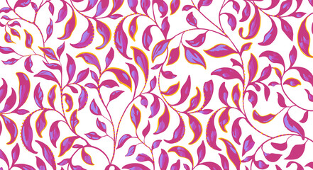 floral pattern design for fabric print