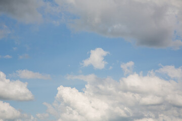 Fototapeta premium Blue sky with clouds nature background