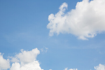 Blue sky with clouds nature background